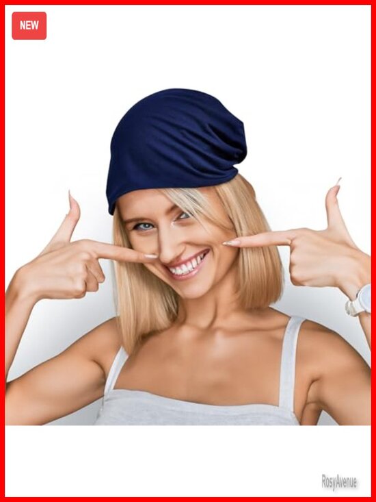 9 Pack Slouchy Beanie Hats Unisex Polycotton Stretch Fit Casual Sleep Caps main image 5